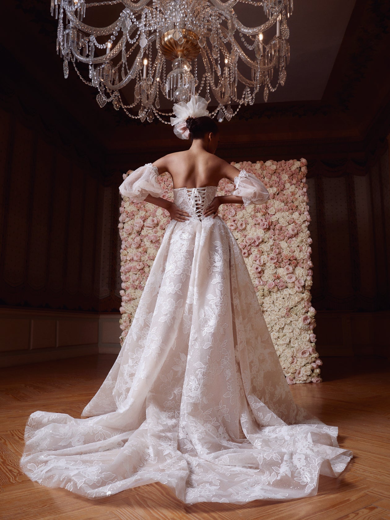Sun | Romantic Floral Lace A Line Weding Dress Sun | Romantic Floral Lace A Line Weding Dress