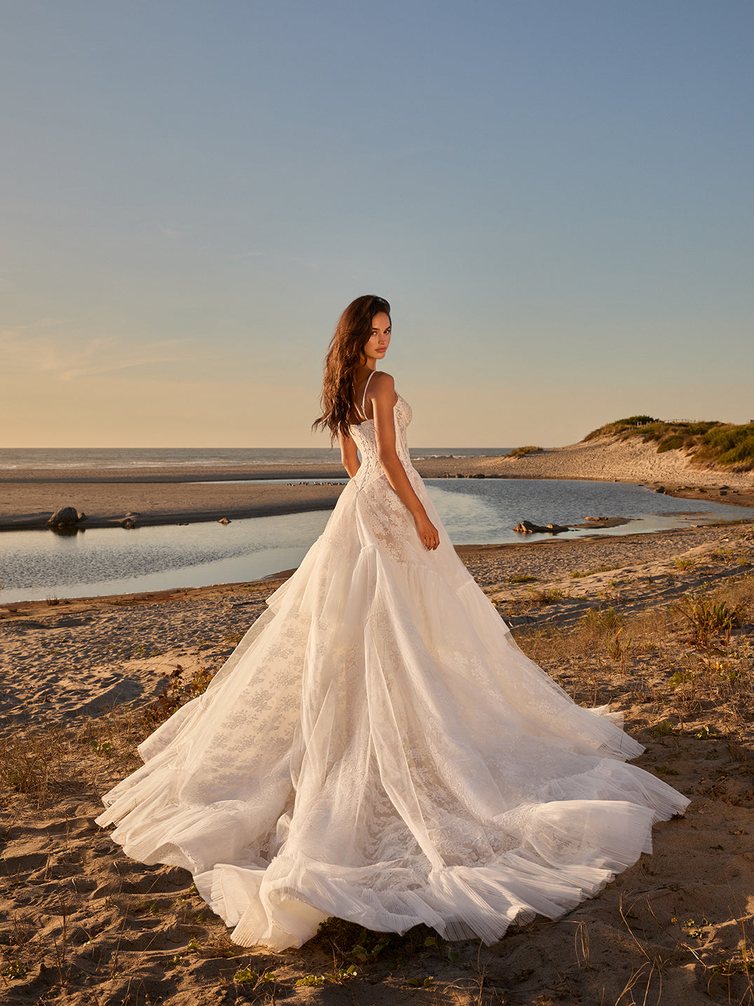 Wish Ruffled Lace Corset Princess Dress