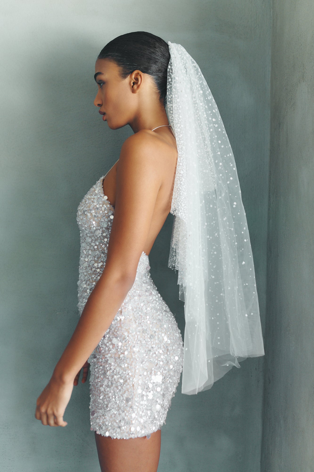 Carla Veil Glitter Tulle Veil